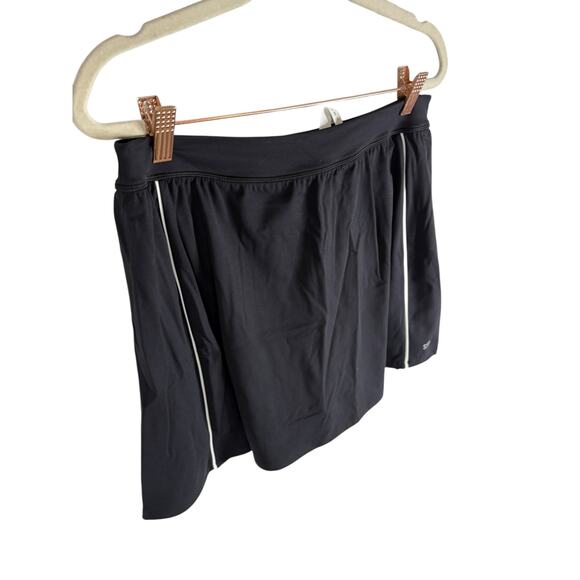 Splits59 Venus High Waist Piped Skort Skirt Tennis Active Athleisure Black Sz XL - Picture 4 of 9